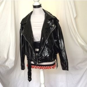 Wippette Downtown Vinyl crop jacket 80s